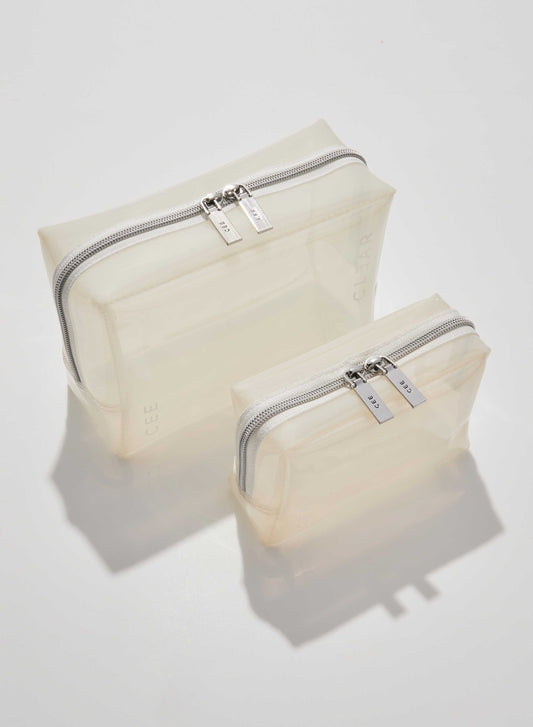 MILKY SMALL + MINI COSMETIC CASE SET