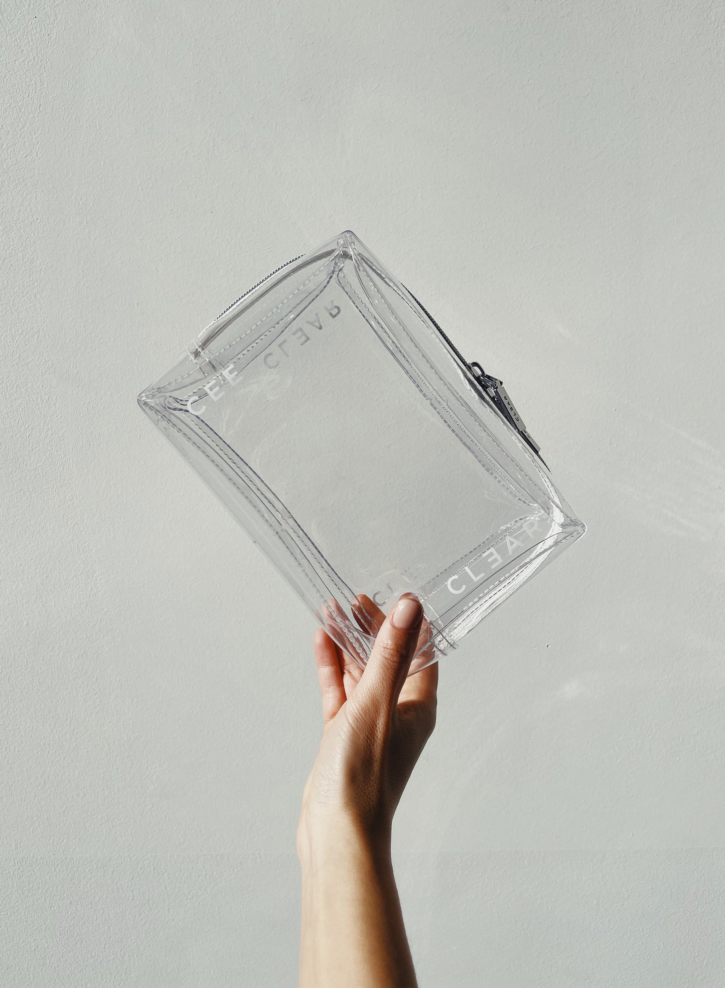 CLEAR SMALL COSMETIC CASE