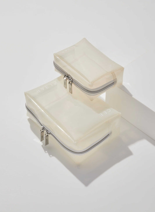 MILKY SMALL + MINI COSMETIC CASE SET